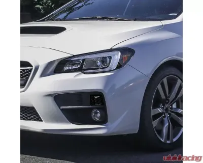 Spec-D LED STI Sequential Front Bumper Turn Signal Lights (Matte Black Housing/Smoke Lens) Subaru WRX | STI 2015-2021 - LB-WRX15SMLED-SQ-VS