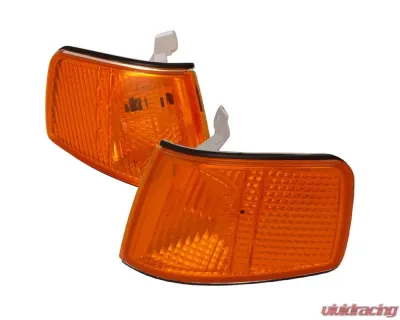 Spec-D Corner Lights (Chrome Housing/Amber Lens) Honda CR-X 1990-1991 - LC-CRX90AM-RS