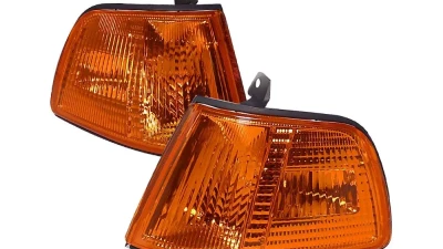 Spec-D Corner Lights (Chrome Housing/Amber Lens) Honda Civic 1990-1991                                     - LC-CV903AM-RS - Image 10