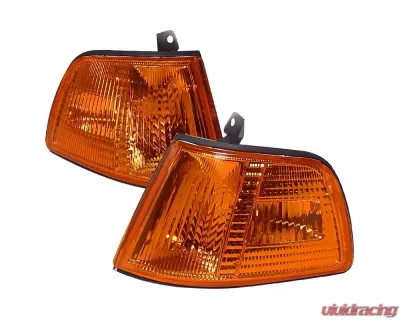 Spec-D Corner Lights (Chrome Housing/Amber Lens) Honda Civic