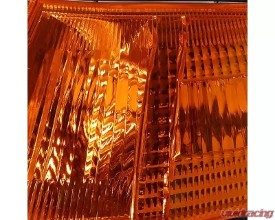 Spec-D Corner Lights (Chrome Housing/Amber Lens) Honda Civic 1990-1991 - LC-CV903AM-RS