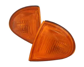 Spec-D Corner Lights (Chrome Housing/Amber Lens) Honda Del Sol 1993-1997