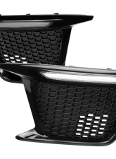 Spec-D Switchback LED Sequential Signal Fog Light Mesh Bezels (Glossy Black Housing/Clear Lens) Subaru WRX | STI 2018-2021                                     - LDR-WRX18GBV2-SQ-VS - Image 9
