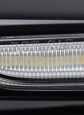 Spec-D Switchback LED Sequential Signal Fog Light Mesh Bezels (Glossy Black Housing/Clear Lens) Subaru WRX | STI 2018-2021                                     - LDR-WRX18GBV2-SQ-VS - Image 5