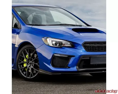 Spec-D Switchback LED Sequential Signal Fog Light Mesh Bezels (Glossy Black Housing/Clear Lens) Subaru WRX | STI 2018-2021 - LDR-WRX18GBV2-SQ-VS