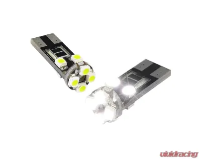 Spec-D T10 White 8 SMD LED Bulb w/ Integrated Canbus (2pc) - LED-194CANWH-208