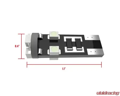 Spec-D T10 White 8 SMD LED Bulb w/ Integrated Canbus (2pc) - LED-194CANWH-208