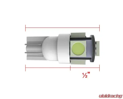 Spec-D T10 White 5 SMD Wedge LED License Plate, Side Marker & Lamp Light Bulb (2pc) - LED-194WH-03