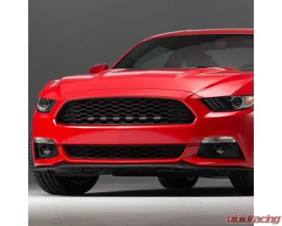 Spec-D Front Grille LED Driving Lights - 6pc (Chrome Housing/Clear Lens) Ford Mustang 2015-2017 - LED-MST15CLEDG6-VS