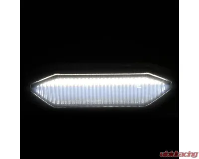 Spec-D Front Grille LED Driving Lights - 6pc (Black Housing/Smoke Lens) Ford Mustang 2015-2017 - LED-MST15GLEDG6-VS