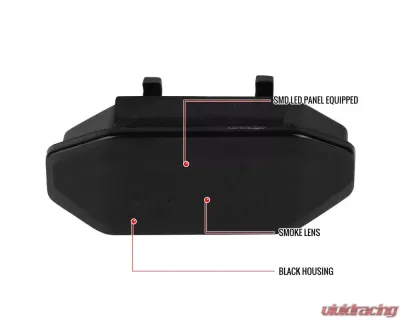 Spec-D Front Grille LED Driving Lights - 6pc (Black Housing/Smoke Lens) Ford Mustang 2015-2017 - LED-MST15GLEDG6-VS
