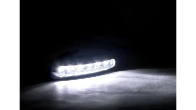 Spec-D Universal 3W Clear Lens 6 LED Daytime Running Lights                                     - LF-102LED-WT-SD - Image 2