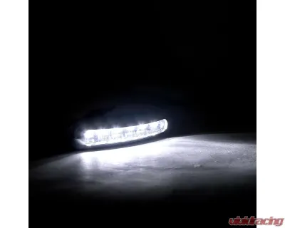 Spec-D Universal 3W Clear Lens 6 LED Daytime Running Lights - LF-102LED-WT-SD