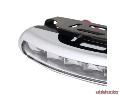 Spec-D Universal 3W Clear Lens 6 LED Daytime Running Lights - LF-102LED-WT-SD