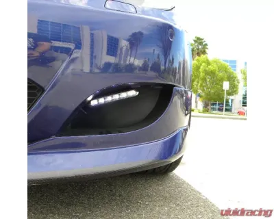 Spec-D Universal 3W Clear Lens 6 LED Daytime Running Lights - LF-102LED-WT-SD