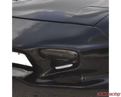 Spec-D Universal 3W Clear Lens 6 LED Daytime Running Lights - LF-102LED-WT-SD