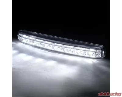 Spec-D Universal 4W 8 LED 6000K Daytime Running Lights (Chrome Housing/Clear Lens) - LF-108LED-WT