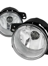 Spec-D H8 Fog Light (Chrome Housing/Clear Lens) Chrysler | Dodge | Jeep 2005-2011                                     - LF-30005COEM-HZ - Image 5