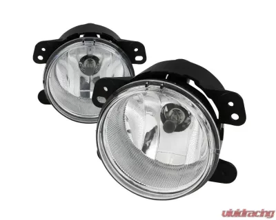 Spec-D H8 Fog Light (Chrome Housing/Clear Lens) Chrysler | Dodge | Jeep 2005-2011 - LF-30005COEM-HZ