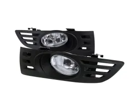 Spec-D H11 Fog Lights Kit (Chrome Housing/Clear Lens) Honda Accord Coupe 2003-2005