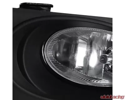 Spec-D H11 Fog Lights Kit (Chrome Housing/Clear Lens) Honda Accord Coupe 2003-2005 - LF-ACD032OEM-RS