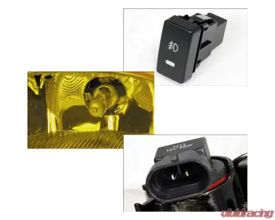 Spec-D H11 Fog Lights Kit (Chrome Housing/Smoked Lens) Honda Accord 2008-2010 - LF-ACD082AMOEM-HZ