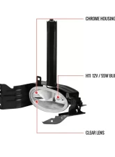 Spec-D H11 Fog Lights Kit (Chrome Housing/Clear Lens) Honda Accord 2008-2010                                     - LF-ACD082COEM-HZ - Image 9