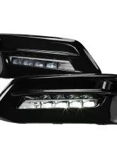 Spec-D LED Fog Lights Kit w/ Switch & Wiring Harness (Chrome Housing/Clear Lens) Honda Accord 2018-2020                                     - LF-ACD184CLED-HZ - Image 10