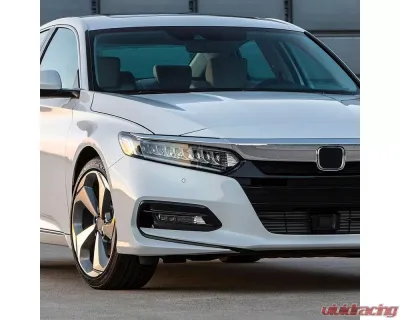 Spec-D LED Fog Lights Kit w/ Switch & Wiring Harness (Chrome Housing/Clear Lens) Honda Accord 2018-2020 - LF-ACD184CLED-HZ