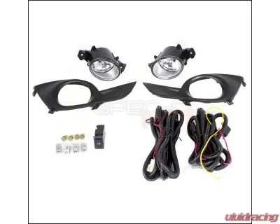 Spec-D H11 Fog Lights Kit (Chrome Housing/Clear Lens) Nissan Altima 2013-2015 - LF-ALT134COEM-HZ