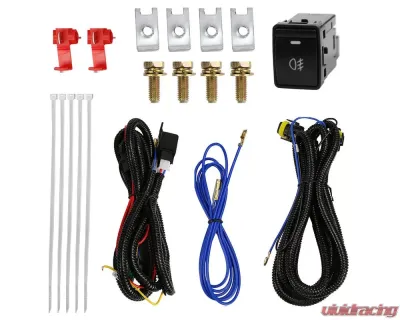 Spec-D 12v/6w LED Fog Lights Kit (Chrome Housing/Clear Lens) Nissan Altima 2019-2021 - LF-ALT19CLED-HZ