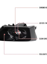 Spec-D 12v/6w LED Fog Lights Kit (Chrome Housing/Clear Lens) Nissan Altima 2019-2021                                     - LF-ALT19CLED-HZ - Image 9