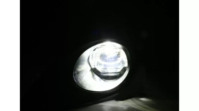 Spec-D SMD LED Projector Fog Lights w/ Switch, Wiring Harness, & Black Bezels (Chrome Housing/Clear Lens) Toyota Camry 2012-2014                                     - LF-CAM12CG3-DL - Image 2