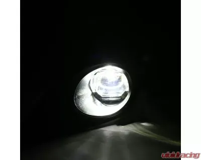 Spec-D SMD LED Projector Fog Lights w/ Switch, Wiring Harness, & Black Bezels (Chrome Housing/Clear Lens) Toyota Camry 2012-2014 - LF-CAM12CG3-DL