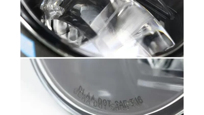 Spec-D SMD LED Projector Fog Lights w/ Switch, Wiring Harness, & Black Bezels (Chrome Housing/Clear Lens) Toyota Camry 2012-2014                                     - LF-CAM12CG3-DL - Image 4