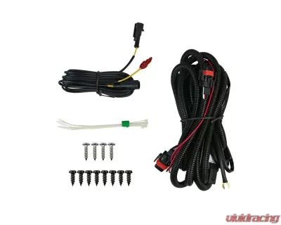 Spec-D SMD LED Projector Fog Lights w/ Switch, Wiring Harness, & Black Bezels (Chrome Housing/Clear Lens) Toyota Camry 2012-2014 - LF-CAM12CG3-DL