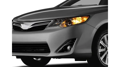 Spec-D SMD LED Projector Fog Lights w/ Switch, Wiring Harness, & Black Bezels (Chrome Housing/Clear Lens) Toyota Camry 2012-2014                                     - LF-CAM12CG3-DL - Image 10