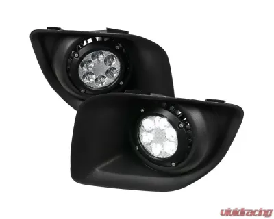 Spec-D 6-LED Fog Lights Kit (Chrome Housing/Clear Lens) GMC Canyon 2015-2018 - LF-CAN15CLED-DL
