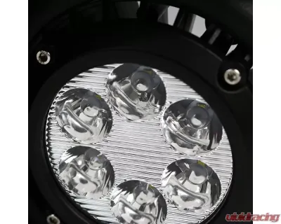 Spec-D 6-LED Fog Lights Kit (Chrome Housing/Clear Lens) GMC Canyon 2015-2018 - LF-CAN15CLED-DL