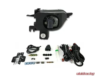 Spec-D 9006 Fog Lights Kit w/ Switch & Wiring Harness (Chrome Housing/Clear Lens) Honda CR-V 2002-2004 - LF-CRV02COEM-DL