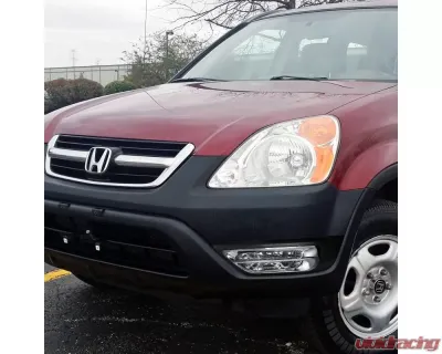 Spec-D 9006 Fog Lights Kit w/ Switch & Wiring Harness (Chrome Housing/Clear Lens) Honda CR-V 2002-2004 - LF-CRV02COEM-DL