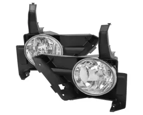 Spec-D 9006 Fog Lights Kit w/ Switch & Wiring Harness (Chrome Housing/Clear Lens) Honda CR-V 2005-2006