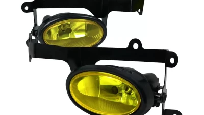 Spec-D H11 Fog Lights Kit (Chrome Housing/Yellow Lens) Honda Civic 2006-2008                                     - LF-CV062AMOEM-RS - Image 6