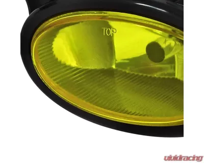 Spec-D H11 Fog Lights Kit (Chrome Housing/Yellow Lens) Honda Civic 2006-2008 - LF-CV062AMOEM-RS