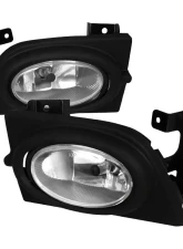 Spec-D H11 Fog Lights (Chrome Housing/Clear Lens) Honda Civic 2006-2008                                     - LF-CV064OEM-RS - Image 4