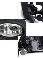 Spec-D H11 Fog Lights (Chrome Housing/Clear Lens) Honda Civic 2006-2008                                     - LF-CV064OEM-RS - Image 2