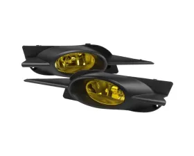 Spec-D H11 Fog Lights Kit (Chrome Housing/Yellow Lens) Honda Civic 2DR 2009-2011