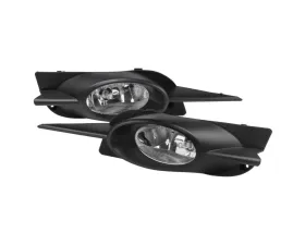 Spec-D H11 Fog Lights Kit (Chrome Housing/Clear Lens) Honda Civic 2DR 2009-2011