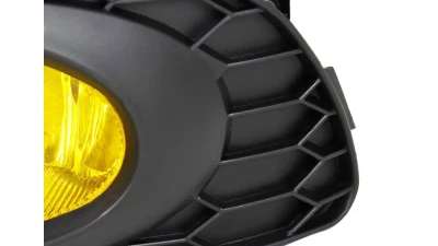 Spec-D H11 Fog Lights Kit (Chrome Housing/Yellow Lens) Honda Civic 2012                                     - LF-CV124AMOEM-HZ - Image 4