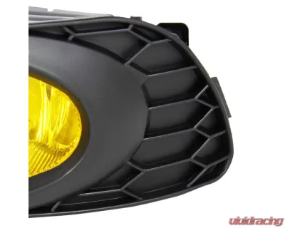 Spec-D H11 Fog Lights Kit (Chrome Housing/Yellow Lens) Honda Civic 2012 - LF-CV124AMOEM-HZ